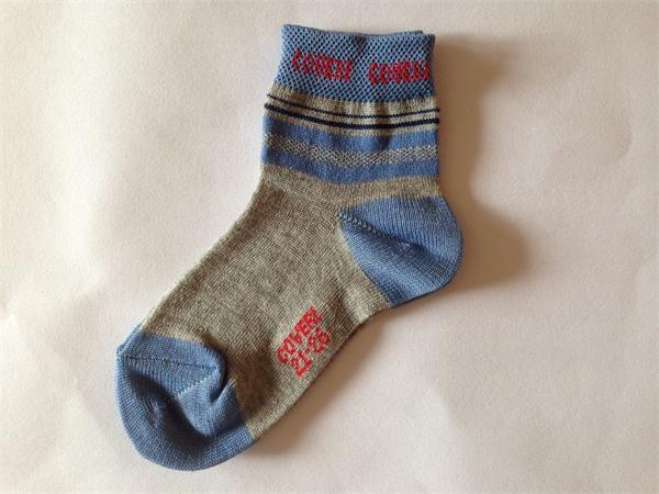 Top selling wholesale knitted AZO-free mercerized cotton socks for boys
