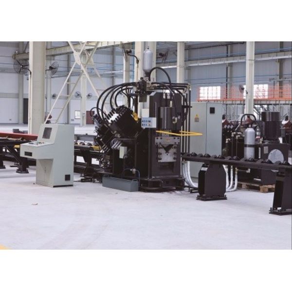 Automated CNC Angle Line Machine For Punching And Cutting Of Angle Steel In Tower Manufacturing