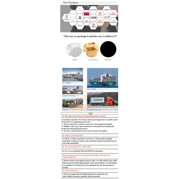 Paquet de bijoux Hanhong Four-Leaf Clover Luxe Boîte à bagues en cuir en PU avec logo personnalisé