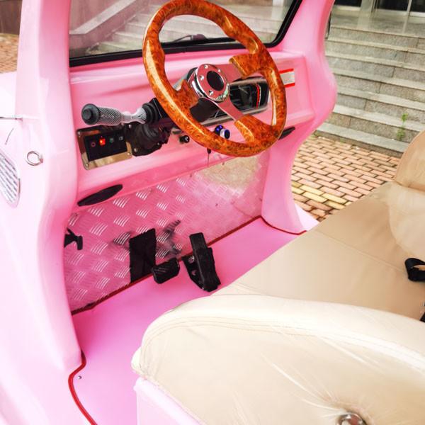 72V electric Vintage Golf Car Cart 8 Seater All Terrain Tires Independent Suspension
