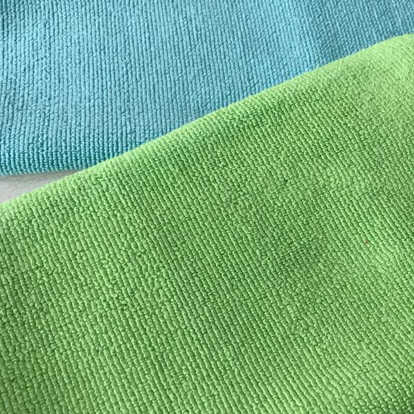 High weight warp knitting easy washing cake towels absorbing water microfiber wipes in kitchen