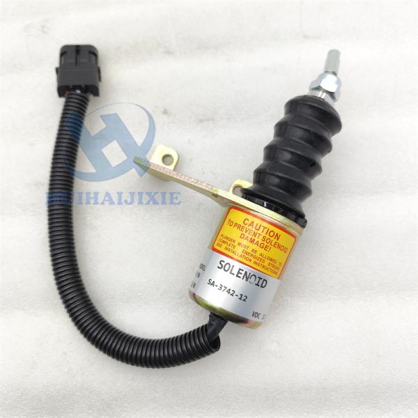 12V Fuel Shutoff Solenoid SA-3742-12 3932017 for Deutz Bosch RSV Solenoid Coil SA374212