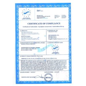 BILON HEAVY INDUSTRY (GUANGZHOU) CO.,LTD Сертификации
