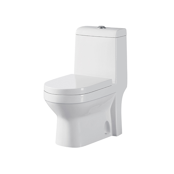 Stain Resistant One Piece Toilets 370x700x800mm Ceramic Water Closet White For Bathroom