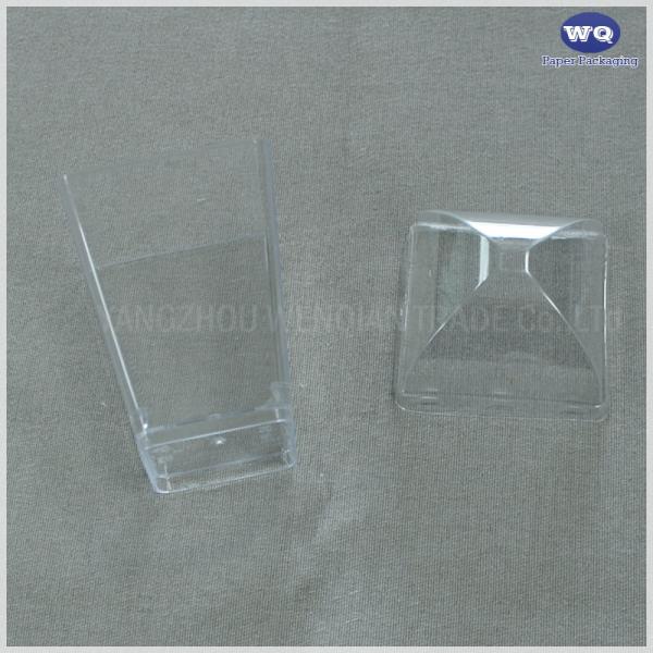 5 oz Square Clear Plastic Dessert Cups Small Clear Plastic Tumbler Cups Great for Desserts, Appetizers, Puddings