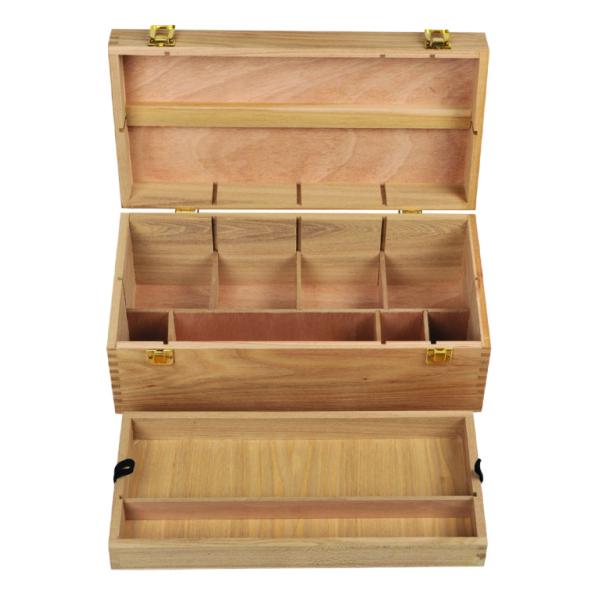 Plywood Tray Art Storage Containers For Kids Artwork Silk Screening Logo Printed