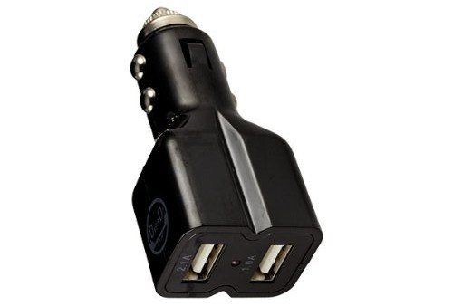CoverBot DUAL USB 3.1A 15w High Output Car Charger black with Heavy Duty Socket Connector