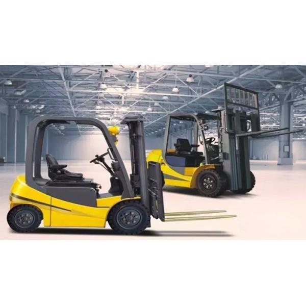 AC / DC Type Electric Forklift Truck 2000kg With Full Free Lifting 3280kg Service Weight