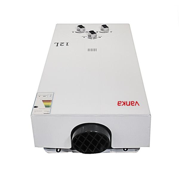 12 Liter Shower Gas Water Heater On Demand Wall Mounted 110V Tankless Hot Water Heater