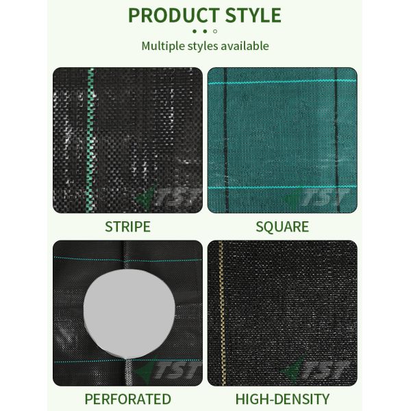 100% Polypropylene Weed Control Mat Landscape Fabric For 3-5 Years Durable Ground Cover
