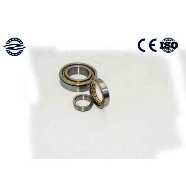 Low Friction NJ210 Cylindrical Roller Bearing / GCR15 Material Flanged Bearing