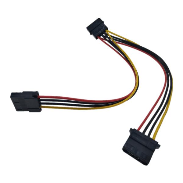 Мужчина 1 4 Pin до 2 * 4 кабель силы y Pin Sata Pin Famale IDE 4