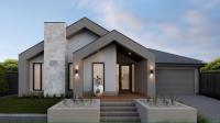 Casa de luxo pré-fabricada de alta qualidade de aço leve Casa Mansion 4 quartos, 2 banheiros Design personalizável