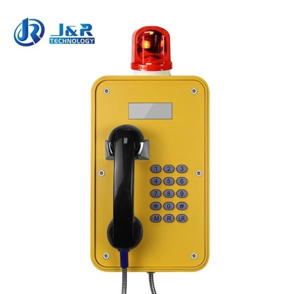 Telefones à prova de intempéries exteriores dos túneis/telefone análogo industrial com exposição do LCD