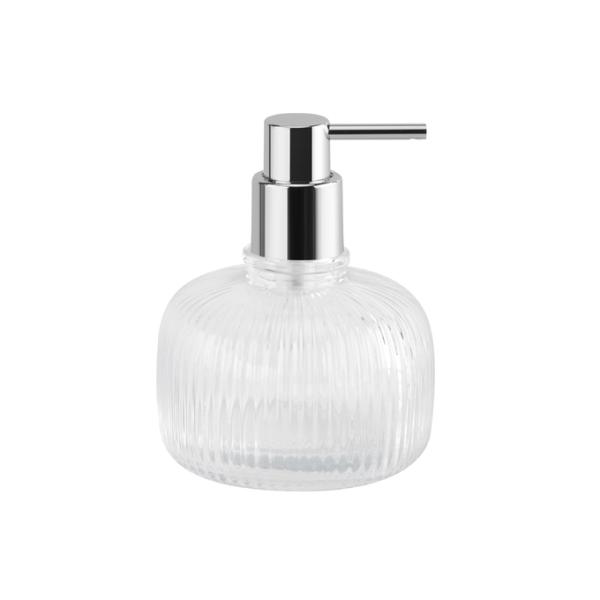 Les accessoires de salle de bains à rubans clairs, ensemble de 5 pièces, pompe à lotion de style citrouille.