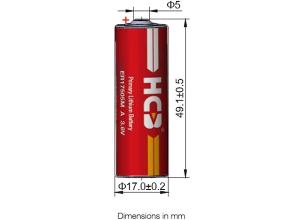 Lithium Thionyl Chloride Battery Primary Cell Excellent Safety Performance Non-rechargeable NB IOT LORA