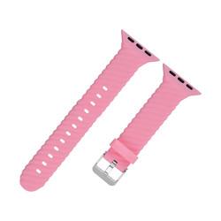 38 40 42 44mm Silicone Rubber Watch Strap Band For Apple Watch 7 6 5 4 3 2 1