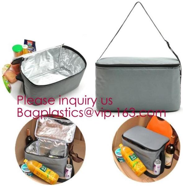 China 300x300D melange stripe+ PEVA insulation 12 can picnic cooler bag 12L ice bag,Picnic Bag thermal insulation picnic