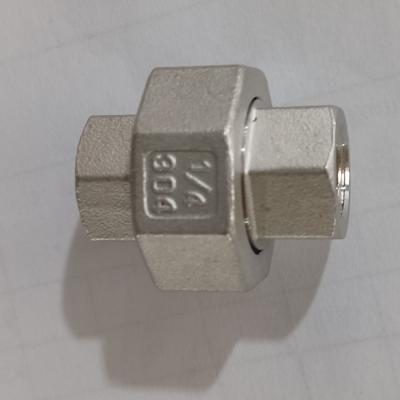 União rosqueada de aço inoxidável de ASME B1.20.1, junção de união cônica moldada F/F da tubulação