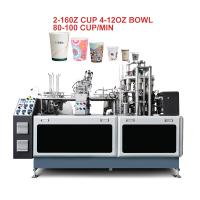 2023 Nouveau design de haute qualité double papier mural tasse de boisson tasse de fabrication de machine tasse de café machine de fabrication de papier jetable