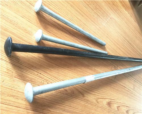 Forged Head Galvanized Steel Tent Pegs / Garden Stakes Hot Dip Galvanized Surface