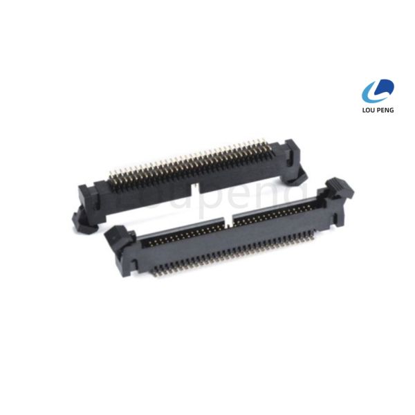 RoHS Compliant IDC Box Header Connector Black Standard Used Widely in Communication Devices and Electronic Control Units