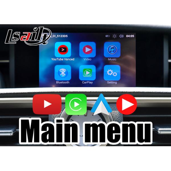 Интерфейс CarPlay дистанционного управления кнюппеля видео- на Lexus 2018-2020 новых Rc200t Rc300h