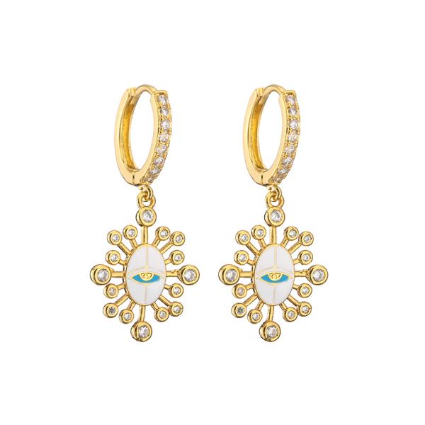 Bohemian Turkish Evil Eye Earrings