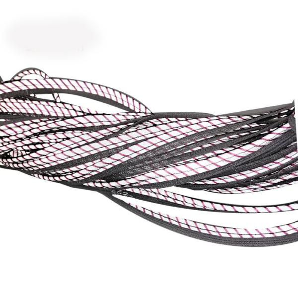 High Visibility Sew On Reflective Piping Hi Vis Polyester Silver Reflective Piping Trim