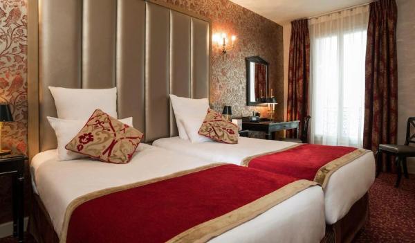 Nigeria luxury hotel bedroom furniture set of golden headboard bed with sofa bench and wood writing table