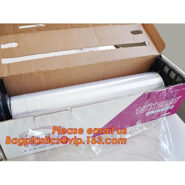 Keep Fresh PE food wrap plastic Cling film wrap jumbo roll, LLDPE power stretch wrap film food wrap stretch film, bageas