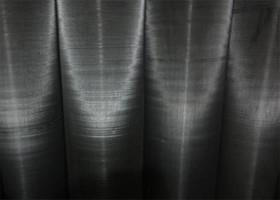 175 Micron Black Stainless Steel Woven Wire Mesh Corrosion Resisting Feature