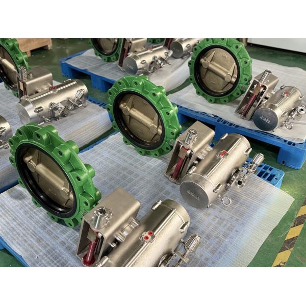 Морским клапан-бабочка управляемая воздухом 316SS для буровой установки морской воды