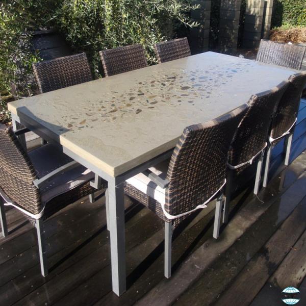 GRC Наружная бетонная мебель Современная простая гостиная Скальный кофейный стол