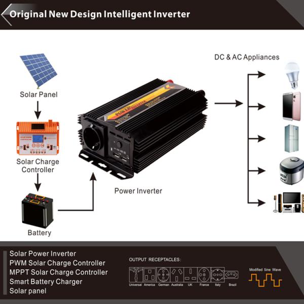 2Kw Smart Solar Hybrid Inverter 2000W Off-Grid Solar Inverter Mppt Solar Hybrid Inverter 24V 48V