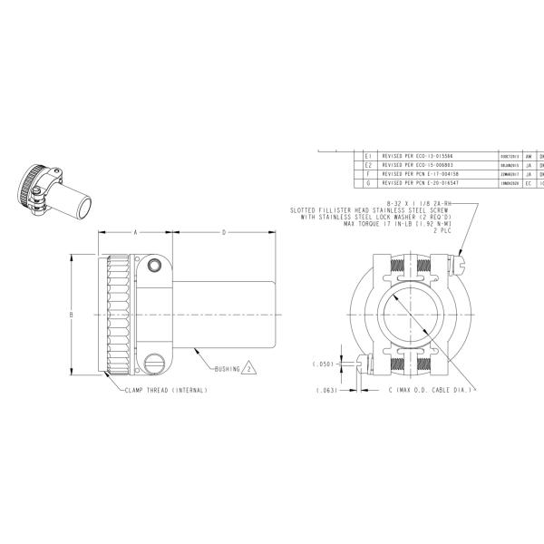 0409-201-1800 TE Connectivity Deutsch Connectors Silver Connector Cable Clamp