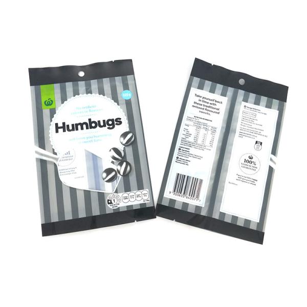 back Middle Sealed plastic food packaging candy cookies toy bag