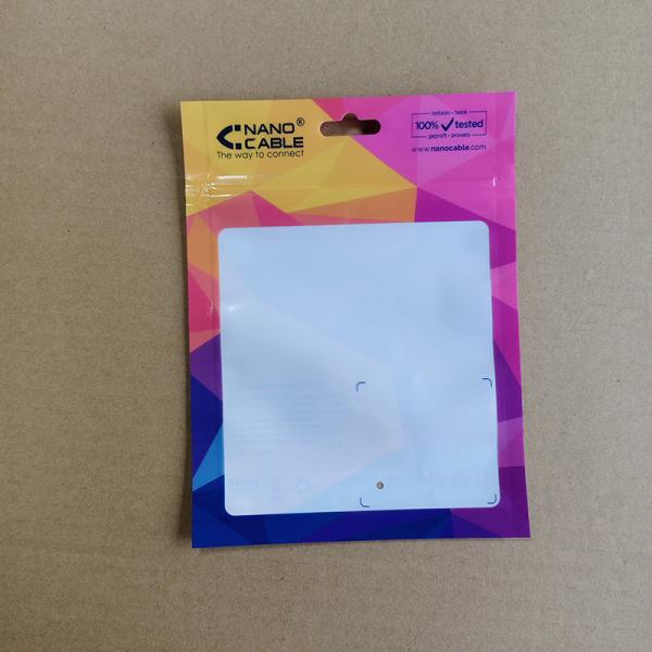 Transparent Window Sealed Bags Custom Printing Bulk Discounts for Electronic Accessories Packaging.