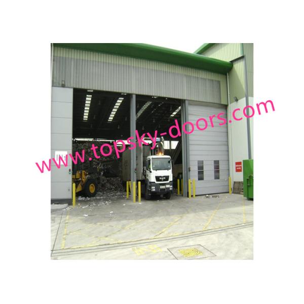 Контролируемые частотой вертикальные поднимаясь двери ткани промышленные для больших отверстий