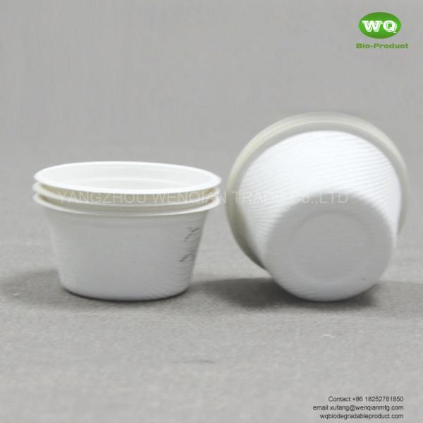Biodegradable Sugarcane Pulp Coffee Cups 2/5/12 Oz-100% nature plant fiber Drinkware-Sustainable bagasse Cups in Bulk