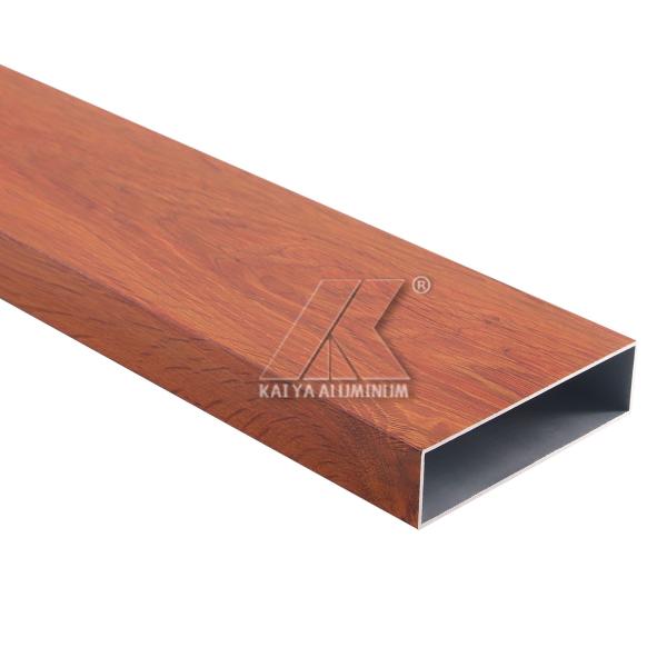 ISO Aluminum Window Extrusion Profiles / Aluminium Wood Grain Tube