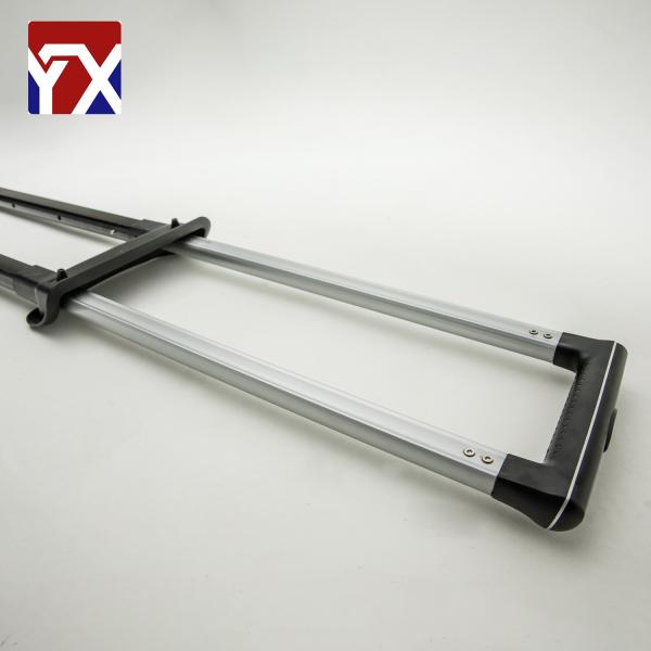 Factory Wholesale adjustable smooth aluminum telescopic luggage trolley set