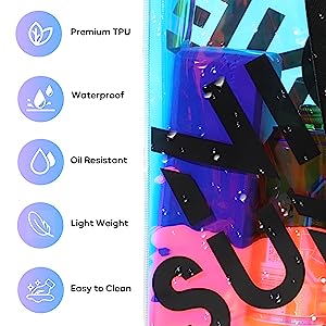 Iridescence Beach Bags for Women - Extra Large Beach Tote Waterproof Sandproof, Pool Bag Travel Picnic Camping