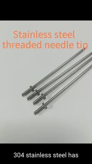 304 Stainless Steel M3 Thread Sharp Needle; Puncture Needle