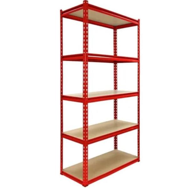 Adjustable Powder Coated Slotted Iron Rack Bolted Steel Shelving