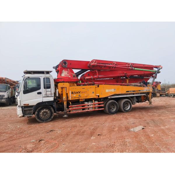 Used Sany 40-meter Concrete Pump Truck Adopts Isuzu Chassis, Which Is Economical And Affordable