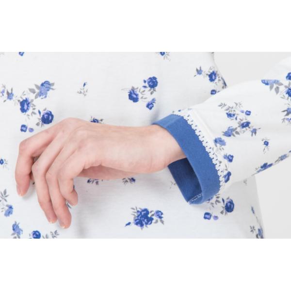 European Style Ladies Night Dresses Sleepwear Round Neck Lace Trimmed