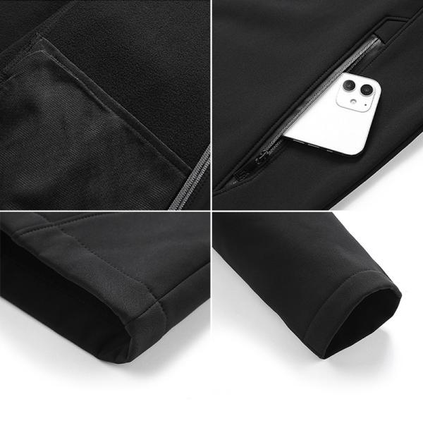 Oem Factory Manufacturer Custom Logo Unisex Water Resistance Breathable Outdoor Soft Shell Fleece Windbreaker