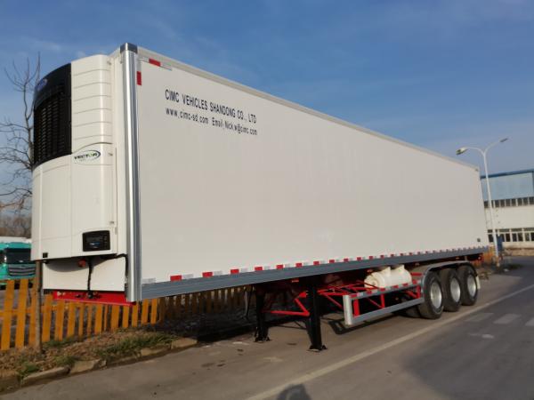 CIMC Manual Transmission Reefer Trailer Cold Chain Frozen Semi Trailer Refrigerated Trailer
