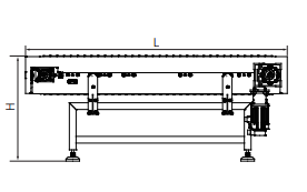 Aluminium Profile Flat Top AC220V 0.12KW Chain Plate Conveyor
